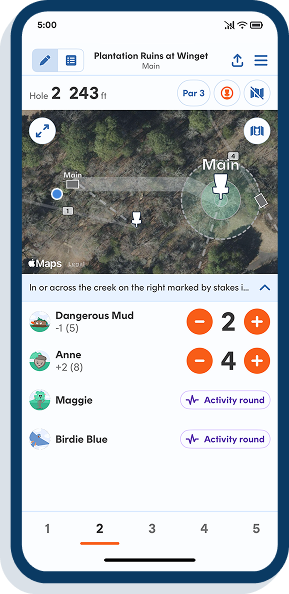 Never get lost on the course