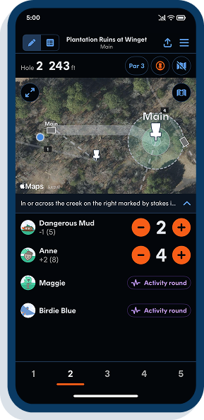 Never get lost on the course